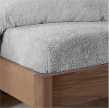 Image of Extra Deep Teddy Bear Fleece Fitted Sheet Cosy Warm Bedsheet Single Double King