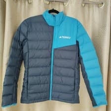 Image of Adidas Terrex blue Multi Light mountain Down puffer Jacket Brand New Mens Small