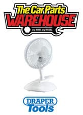 Image of Draper 08710 Clip-On Desk Fan 6"