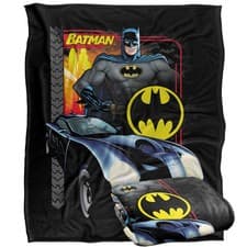 Image of Batman Character Officially Licensed  Super Soft Throw Blanket 152 x 127 cm