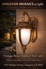 Image of Classic Outdoor Wall Lantern – Dark Bronze Vintage Exterior Light