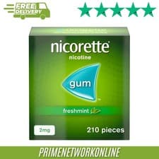 Image of Nicorette Gum 2mg Freshmint – 210 Pieces 100% ORIGINAL⭐⭐⭐⭐