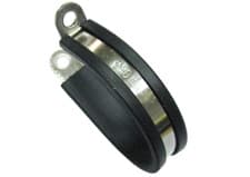 Image of Rubber Lined P Clip Stainless Steel 4mm-40mm Sizes Pipe Cable Hose Clamp P-Clips