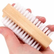 Image of Wooden Nail Brush – Double-Sided Bristles for Hands & Nails Cleaning