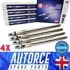 Image of 4x Heater Glow Plugs Fits Vauxhall Insignia Astra Corsa Meriva Zafira - 93178047