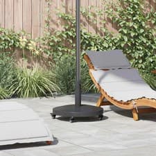 Image of Outdoor Umbrella Base Dark grey 48 x 48 x 32 cm Steel Concrete vidaXL