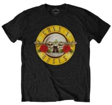 Image of Guns N Roses Bullet Logo Child Kids Black T Shirt Guns N Roses Boys / Girls Tee