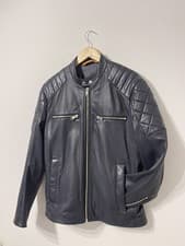 Image of Hugo Boss Jador Real Leather Slim Fit Jacket UK 50 / Large New rrp £489!