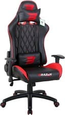 Image of BraZen PC Gaming Chair - Phantom Elite Office Chair - Racing Computer - Red