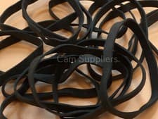 Image of Bag of No.63 High Quality Rubber Bands 454g 1lb 80mm x 6mm Size 63 * Black *