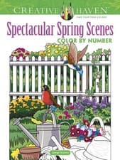 Image of Creative Haven Spectacular Spring Scenes Color by Number