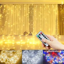 Image of LED String Fairy Lights Garland 100-600 LED USB Remote Control Home Decor Xmas