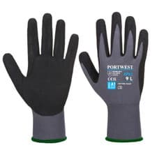 Image of Portwest Dermiflex Aqua Nitrile Coating Gloves Liquid & Heavy Oil Repellent AP62