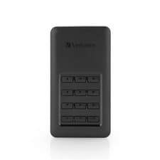 Image of Verbatim Hard Drive Verbatim Store 'n' Go Portable SSD with Keypad Access 256GB