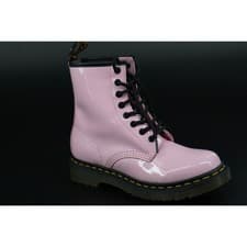 Image of Doc Martens 1460 W combat ankle boots size 5 US laces Pink patent biker military