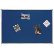 Image of Banner 1200x1800mm Blue Felt Noticeboard With Aluminium Frame +Free 24h Delivery