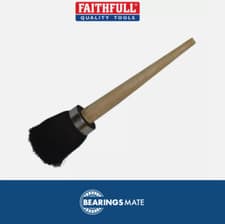 Image of Faithfull FAIBRTARSH Tar Brush Short Handle, Stiff Mixed Bristles, Steel Ferrule