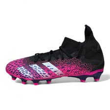 Image of Adidas Predator Freak.3 HG Hard Ground Black/Pink Football Boots (FW7515)