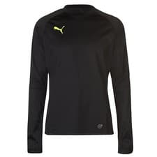Image of Puma Mens Sport Crew Sweat Top Training Jumper Sweatshirt Size Small Black New