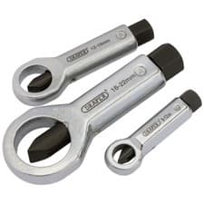 Image of Draper 55108 3 Piece Nut Splitter Set for Removing Seized Damaged Stuck Nuts ...