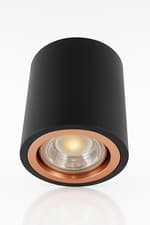 Image of Decorative Surface Mounted Downlight GU10 Rose Gold Tiltable Ceiling