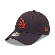 Image of New Era Cap Men's MLB LA Dodgers Team Basic Navy & Orange 9FORTY Adjustable Hat