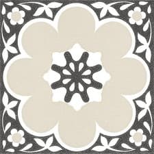 Image of FloorPops Vinyl Peel & Stick Floor Tiles 12x12 Inches Black Daphne Pack of 10
