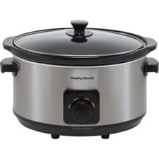 Image of Morphy Richards 461013 Slow Cooker 6.5 Litres 290 Watt Brushed Stainless Steel