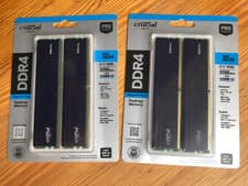 Image of 2 x Crucial PRO 32GB (16GBx2) DDR4-3200 Desktop Memory RAM Unused