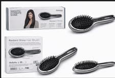 Image of BaByliss Radiant Shine Hair Brush Smooth Hydrate Frizz Control Cushion Brush