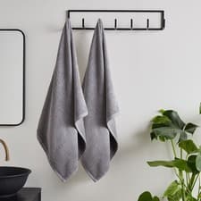 Image of Catherine Lansfield Quick Dry 100% Cotton Bath Sheet, 2 Pack