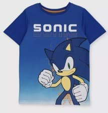 Image of TU Kids Boys Sonic the Hedgehog T-shirt 9 Years New With Tags