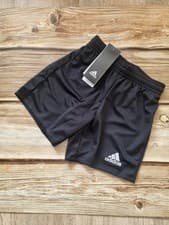 Image of Adidas kids shorts black 5-6 years Aeroready technology unisex