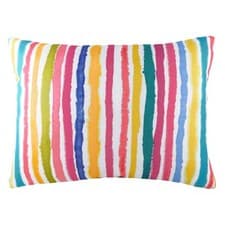 Image of Evans Lichfield Aquarelle Stripe Abstract Cushion