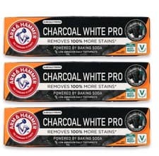 Image of Arm & Hammer Charcoal White Pro Toothpaste 75ml | Fast 3 day effect X 3