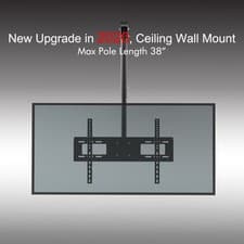 Image of Ceiling TV Bracket Full motion adjustable Mount for 32-70 Inch Tvs holds 45kg