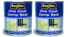 Image of Rustins One Coat Damp Seal Paint White Permanently Covers Damp and Water Stains
