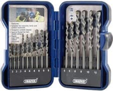 Image of Professional Draper Masonry Drill Bit Set 15 Piece Kit Heavy Duty Masonary Bits
