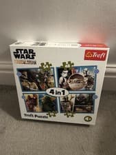 Image of Star Wars The Mandalorian [ & Child ] 4 in 1  Trefl Jigsaw Puzzle * New Sealed