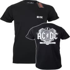 Image of Official AC DC T Shirt Black Ice Logo Album Cover Art Rock Band New S L XL
