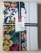 Image of JOULES CAMBRIDGE FLORAL BEDDING DUVET COVER OXFORD PILLOWCASES SET - DOUBLE SIZE