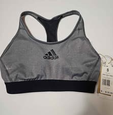 Image of NWT Adidas Don't Rest Alphaskin Sports Bra Gray Heather Black S