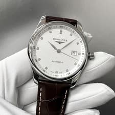 Image of Longines Master Collection 40mm Silver Dial Leather Men's Watch L2.793.4.77.3