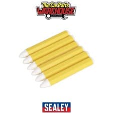 Image of Sealey TST13 Tyre Marking Crayon, White - Pack of 6