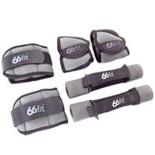Image of 66fit Ankle, Wrist and Dumbbell Set - Weights Training Exercise Fitness Aerobics