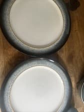 Image of 2 New Denby Halo Stoneware Dinner Plates 11" / 28cm Factory Seconds