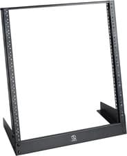 Image of 12U Desktop Rack for Audio & Network Devices 19 Inch 2 Post Open Frame Shelf wit