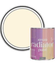 Image of Rust-Oleum Biege Radiator Paint in Satin Finish - Clotted Cream - 750ml