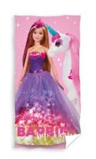 Image of BARBIE UNICORN BATH BEACH TOWEL HOLIDAY SWIMMING GIRLS KIDS LARGE 140cm x 70cm