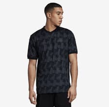 Image of ADIDAS Tango Climacool Men's AOP Jersey T-Shirt Black Size UK Small NEW